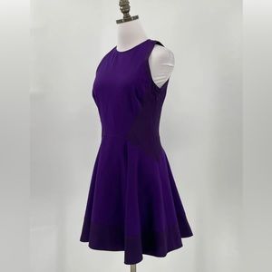 Ted Baker London Womens Purple Sleeveless Fit/Flare Knee Length Dress Sz 2